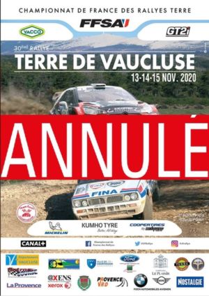Rallye Terre de Vaucluse / ANNULE